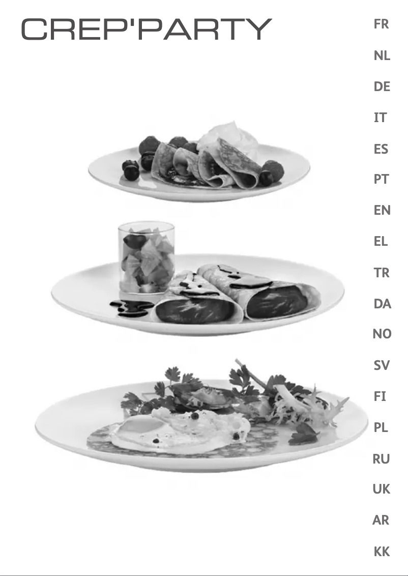 Page 1 de la notice Manuel utilisateur Tefal CrepParty YY4003FB