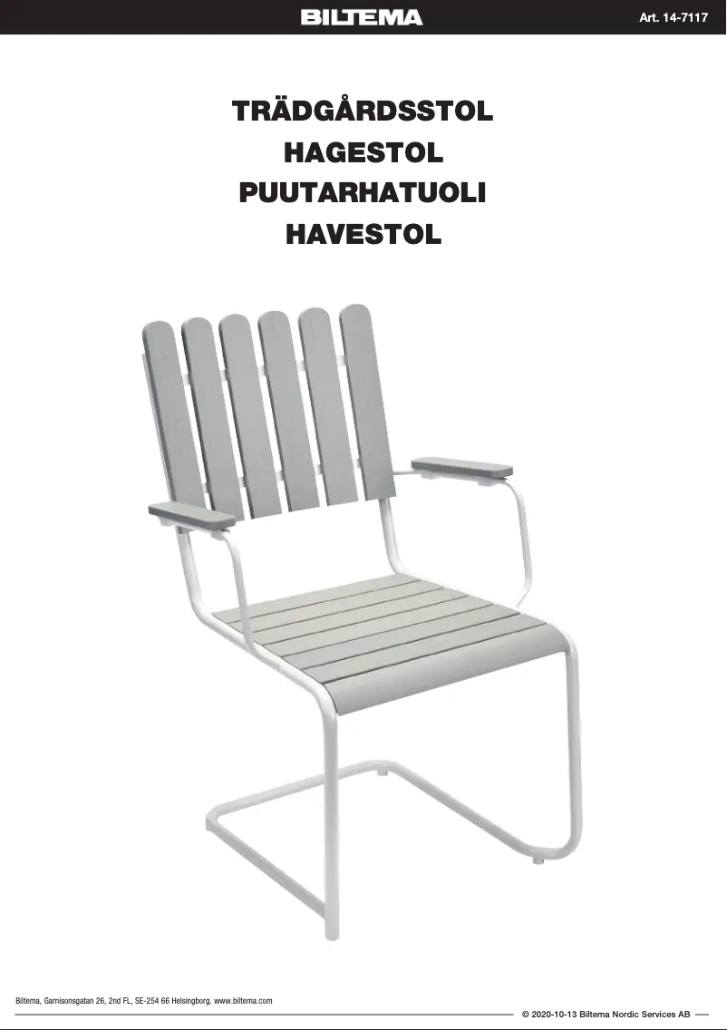 Page n°1 - Manuel utilisateur Biltema 14-7117