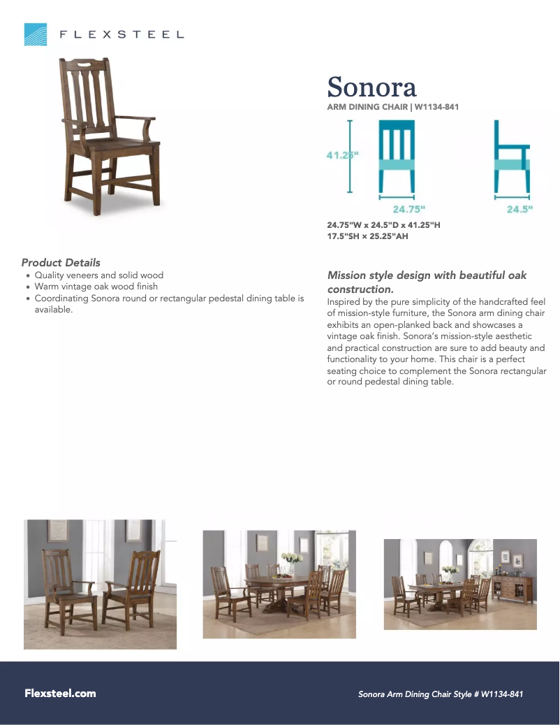 Page 1 de la notice Manuel utilisateur Flexsteel Sonora W1134-841