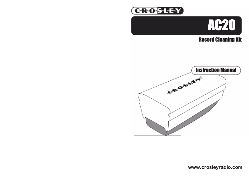 Page n°1 - Manuel utilisateur Crosley Record Cleaning Kit