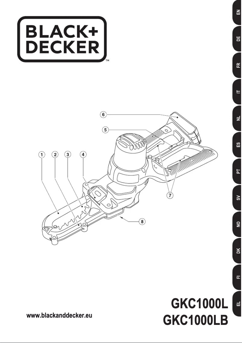 Image de la première page du manuel de l'appareil GKC1000L