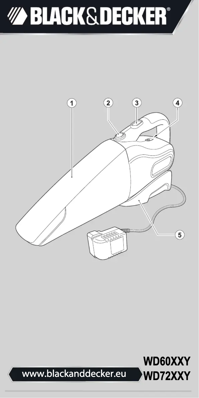 Page 1 de la notice Manuel utilisateur Black & Decker WD6015N