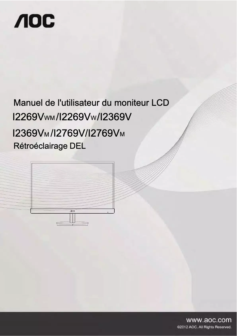 Page n°1 - Manuel utilisateur AOC I2769VM