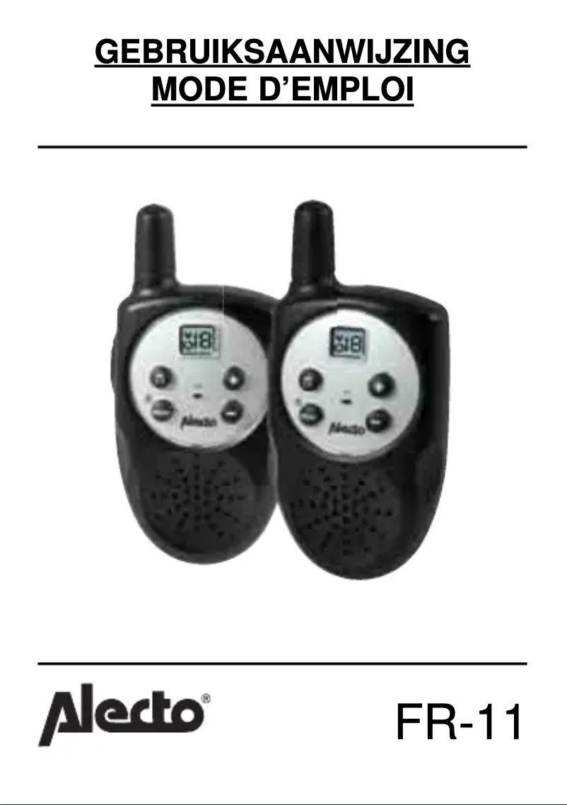 Image de la première page du manuel de l'appareil FR-11