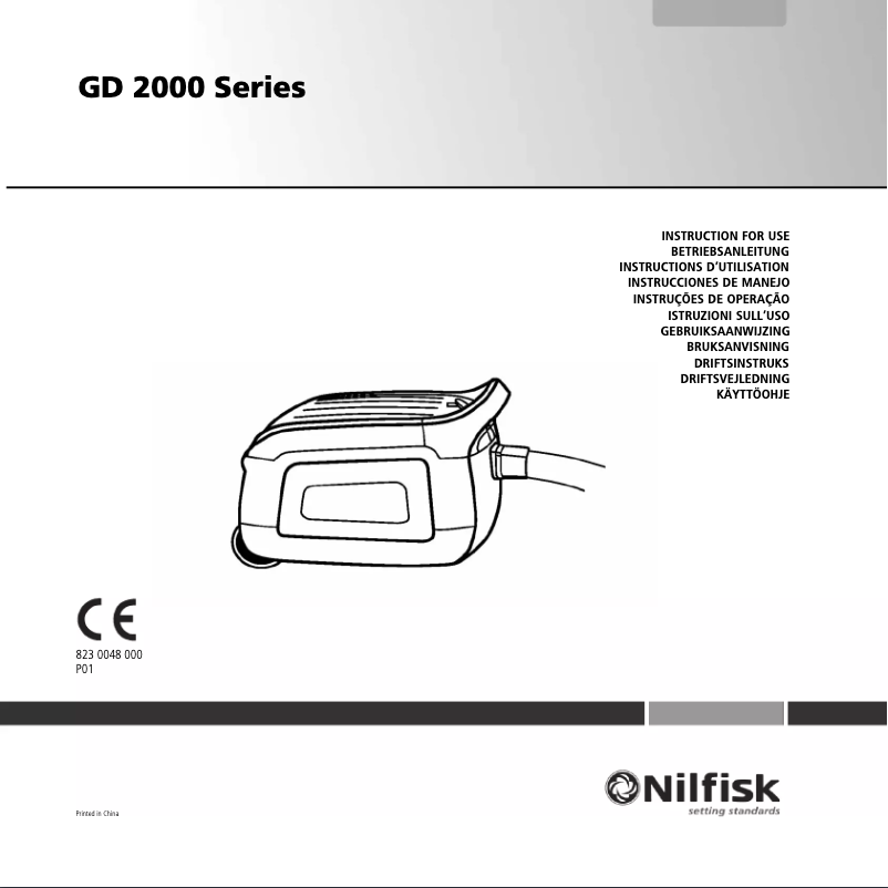 Image de la première page du manuel de l'appareil GD 2000