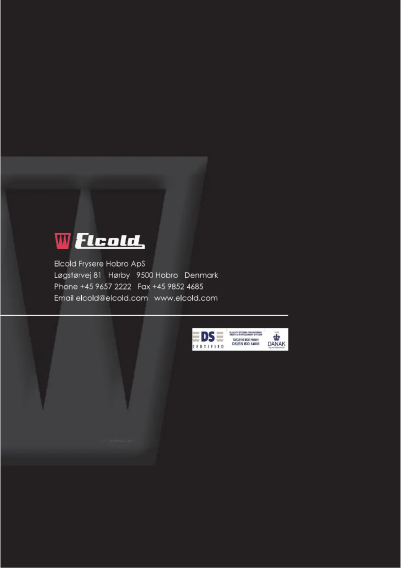 Page n°1 - Manuel utilisateur Elcold PRO 41