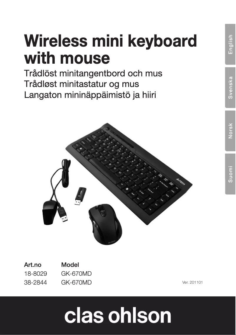 Image de la première page du manuel de l'appareil GK-670MD