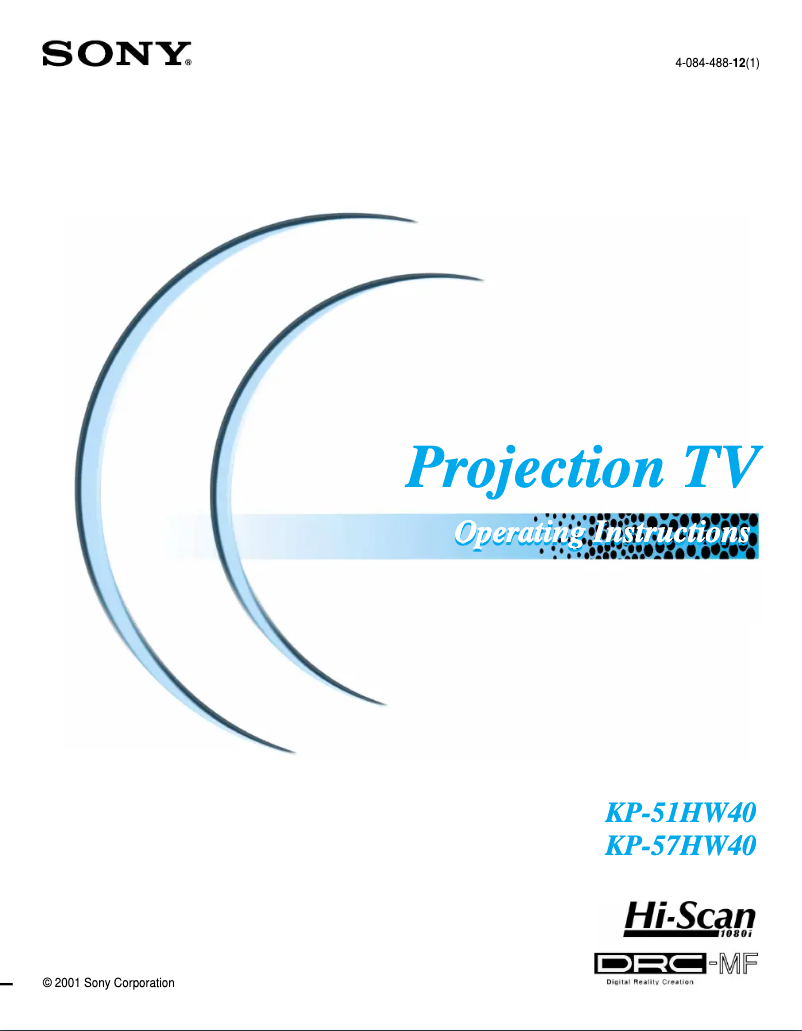 Image de la première page du manuel de l'appareil KP-57HW40