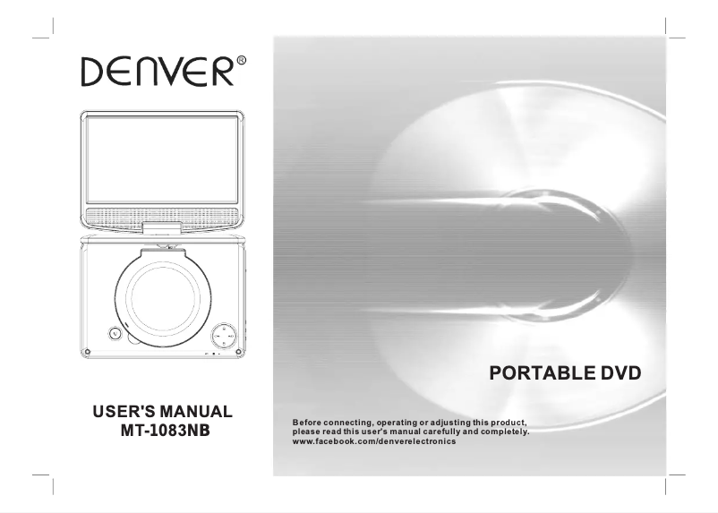 Image de la première page du manuel de l'appareil MT-1083NB