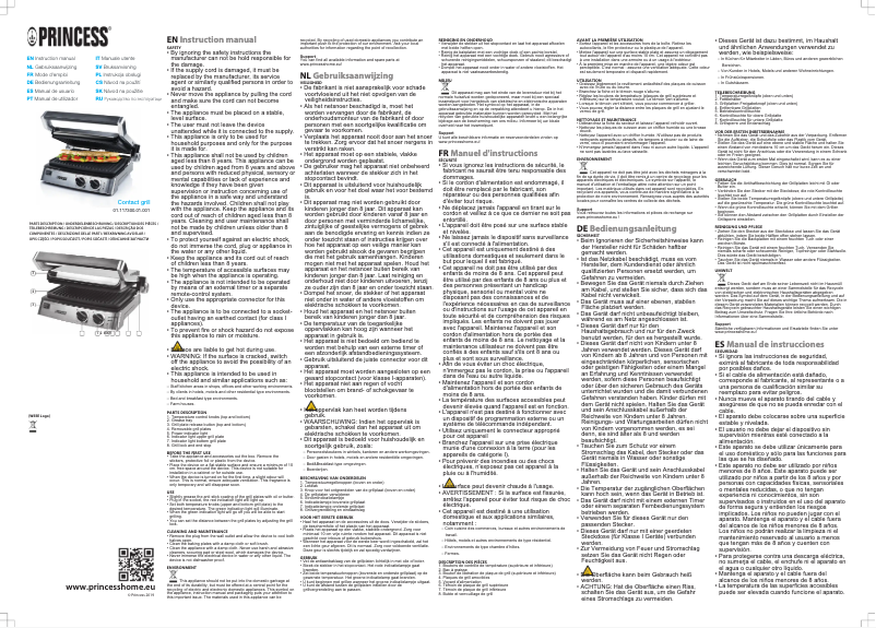 Page 1 de la notice Manuel utilisateur Princess 117300