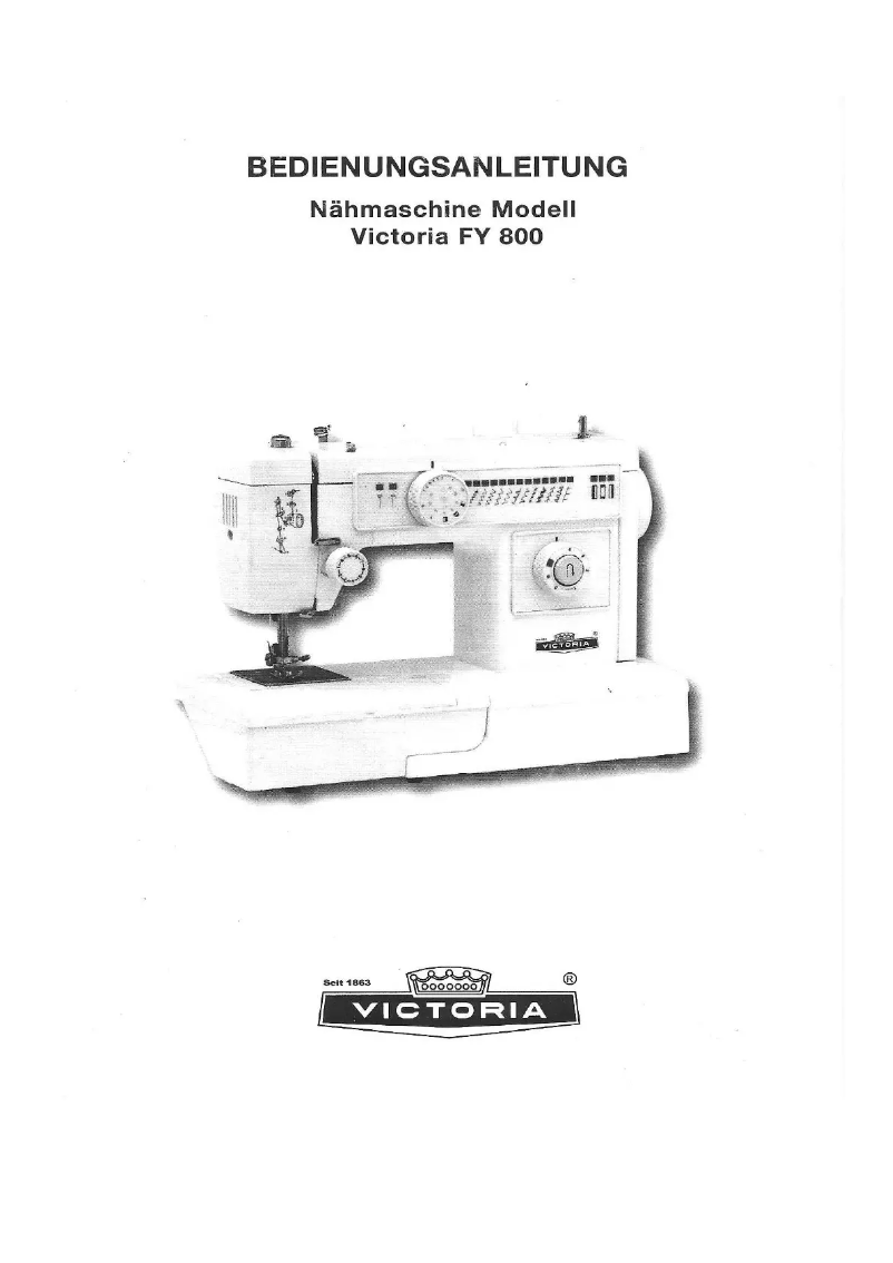 Page n°1 - Manuel utilisateur Victoria FY-800