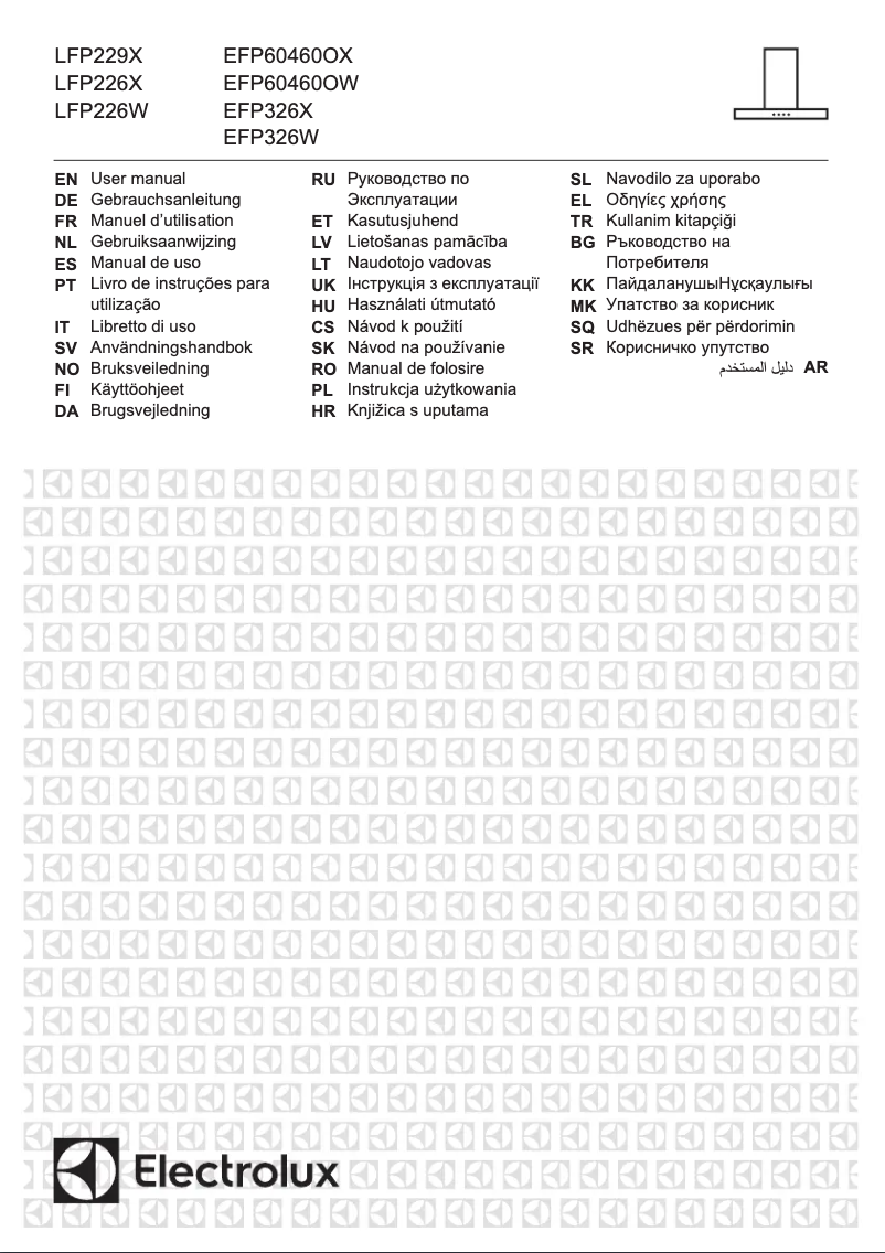 Page 1 de la notice Manuel utilisateur Electrolux EFP326W