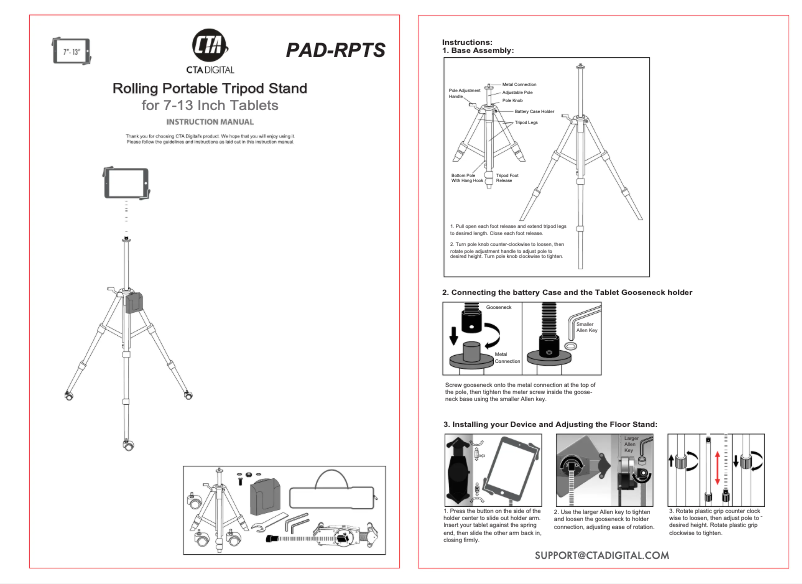 Page n°1 - Manuel utilisateur CTA Digital PAD-RPTS