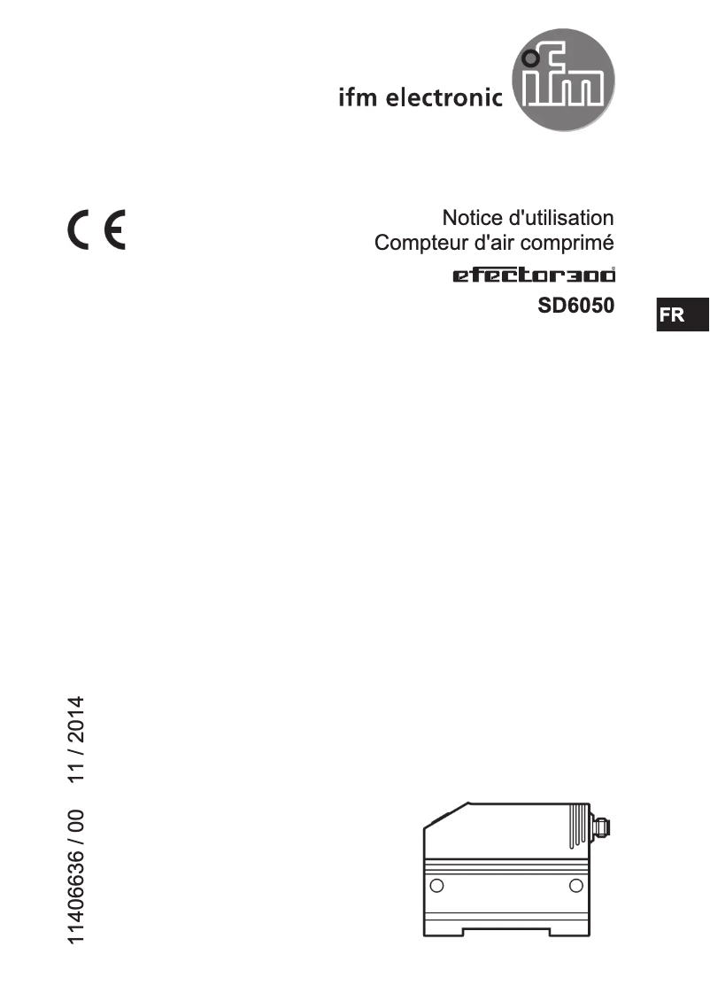 Page n°1 - Manuel utilisateur IFM SD6050