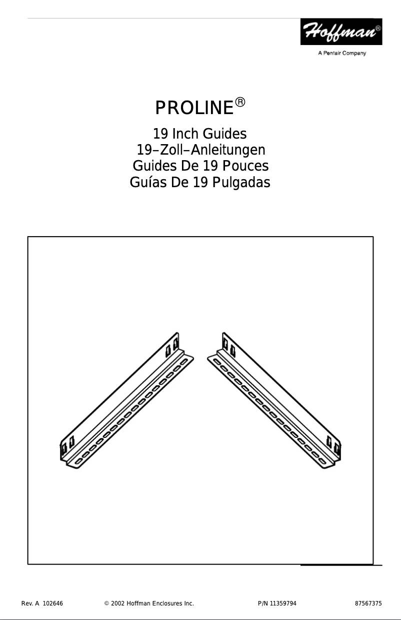 Page 1 de la notice Manuel utilisateur Hoffman PG9