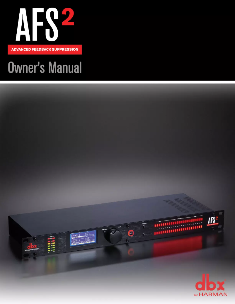 Página 1 del manual Manual de usuario DBX AFS2