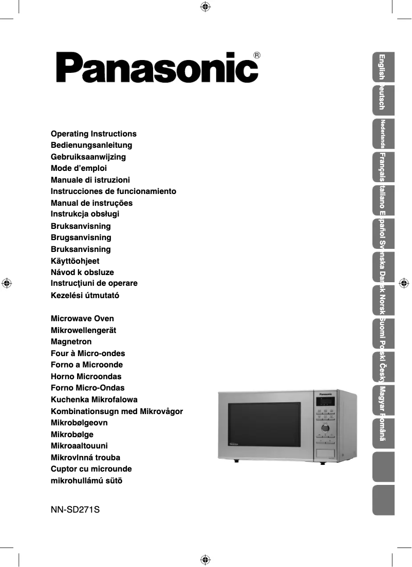 Página 1 del manual Manual de usuario Panasonic NN-SD271