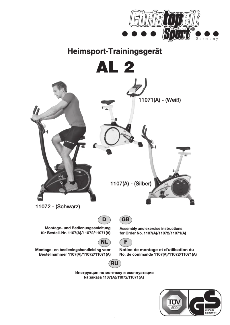 Image de la première page du manuel de l'appareil CL 2