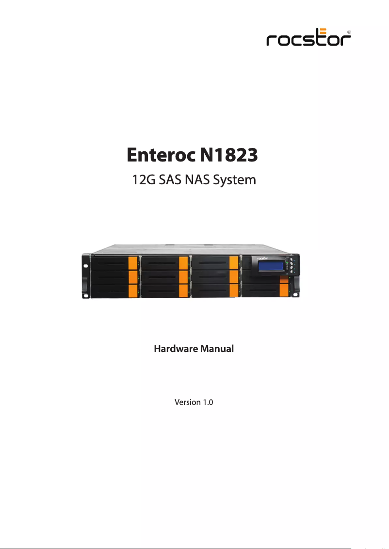 Image de la première page du manuel de l'appareil Enteroc N1823