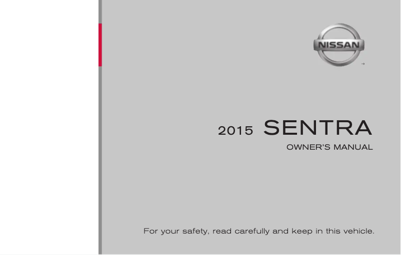 Page n°1 - Manuel utilisateur Nissan Sentra (2015)