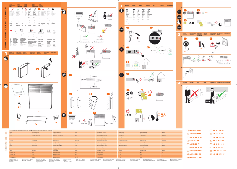 Image de la première page du manuel de l'appareil EPH 1800 LCD