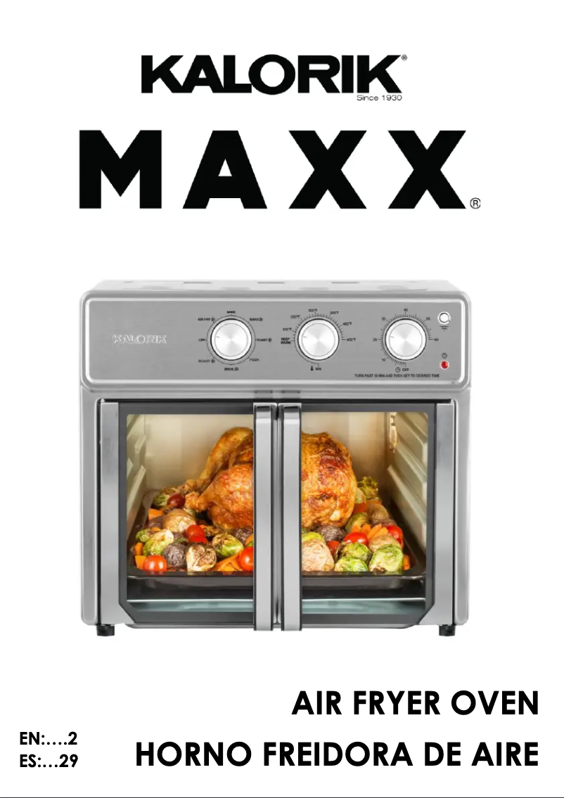 Página 1 del manual Manual de usuario Kalorik MAXX AFO 50939 SS