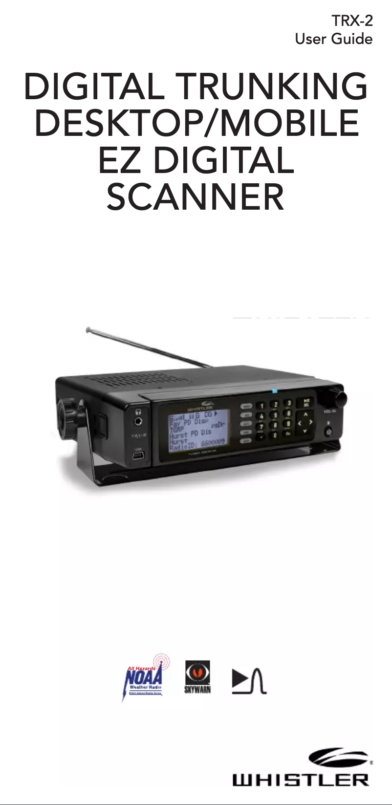 Page 1 de la notice Manuel utilisateur Whistler TRX-2