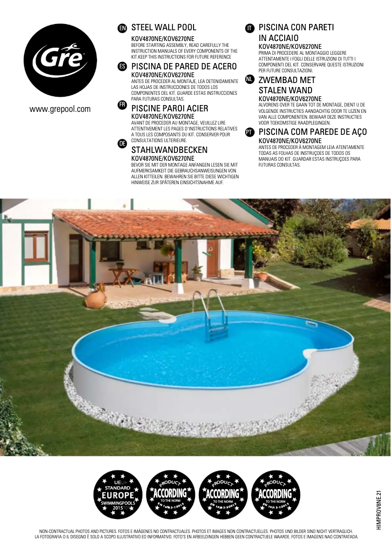 Imagen de la primera página del manual del dispositivo KOV6270NE