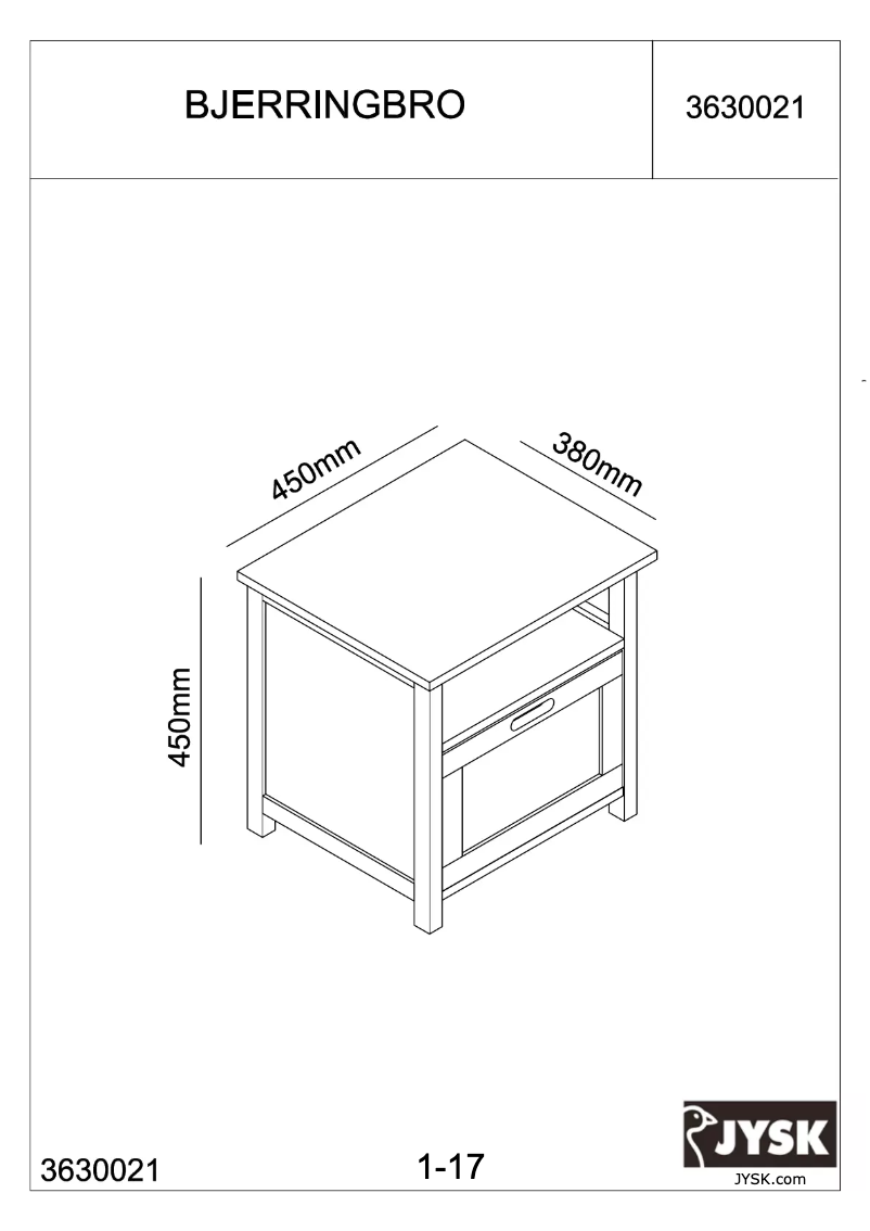 Image de la première page du manuel de l'appareil Bjerringbro