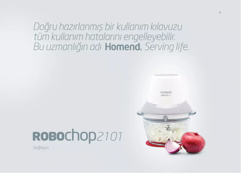 Page 1 de la notice Manuel utilisateur Homend RoboChop 2101