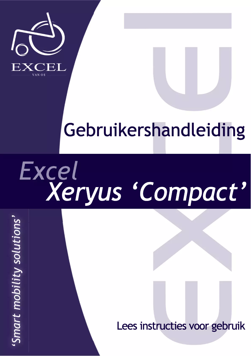Page 1 de la notice Manuel utilisateur Van Os Excel Xeryus Compact