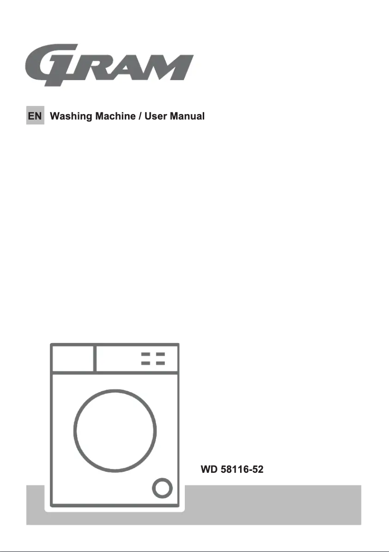 Page 1 de la notice Manuel utilisateur Gram WD 58116-52