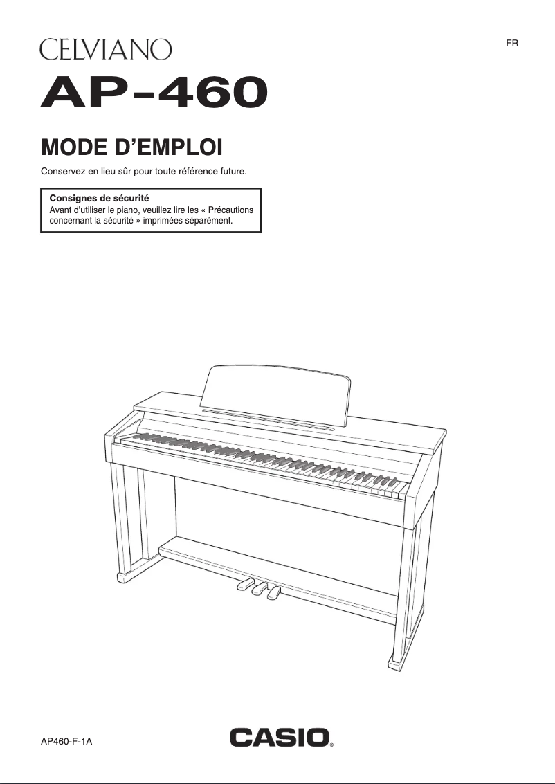 Image de la première page du manuel de l'appareil AP-460BK