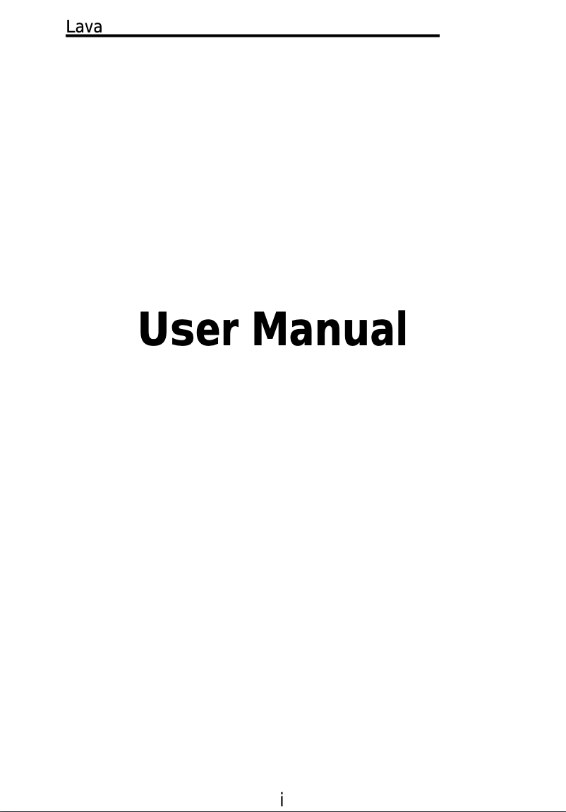 Page 1 de la notice Manuel utilisateur Lava Iris 504Q+