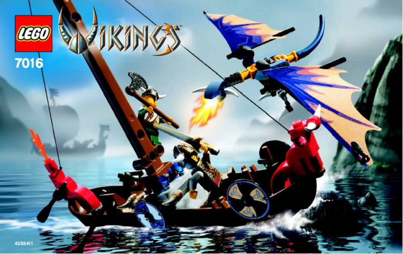 Page n°1 - Consignes visuelles Lego Vikings 7016