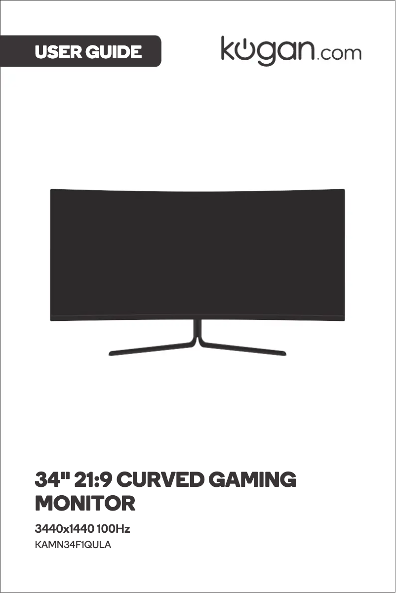 First page image of the manual for KAMN34F1QULA