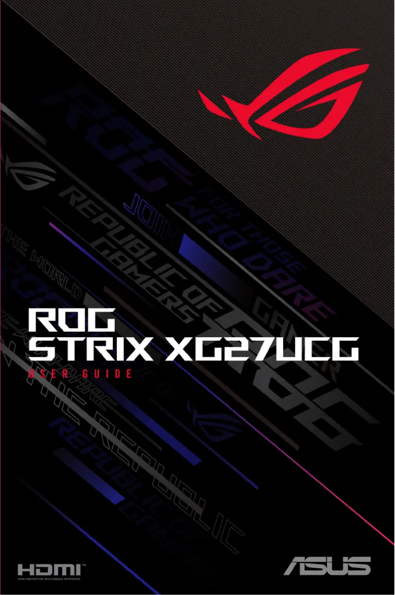 Page 1 de la notice Manuel utilisateur Asus ROG Strix XG27UCG