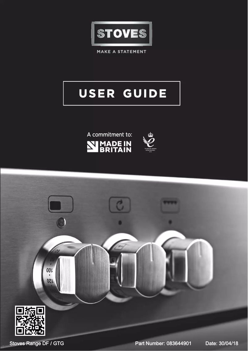 Page n°1 - Manuel utilisateur Stoves Richmond DeLuxe S1100DF GTG