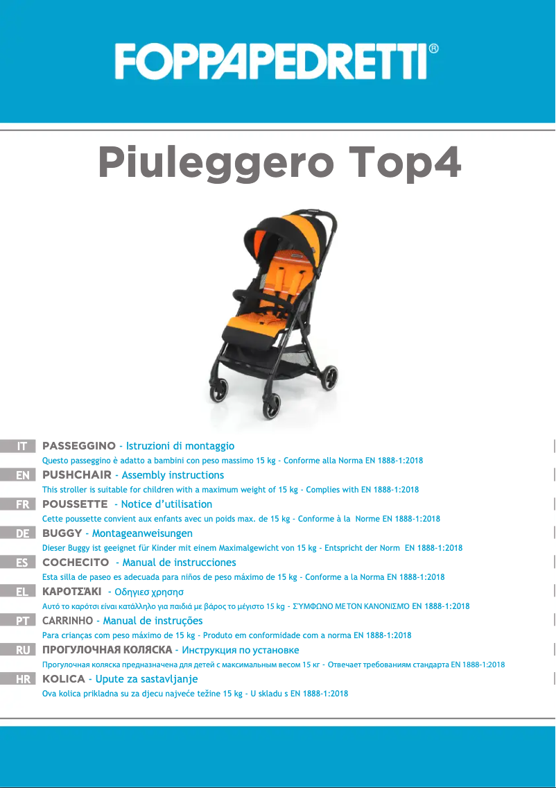 Page n°1 - Manuel utilisateur Foppapedretti Piùleggero Top4