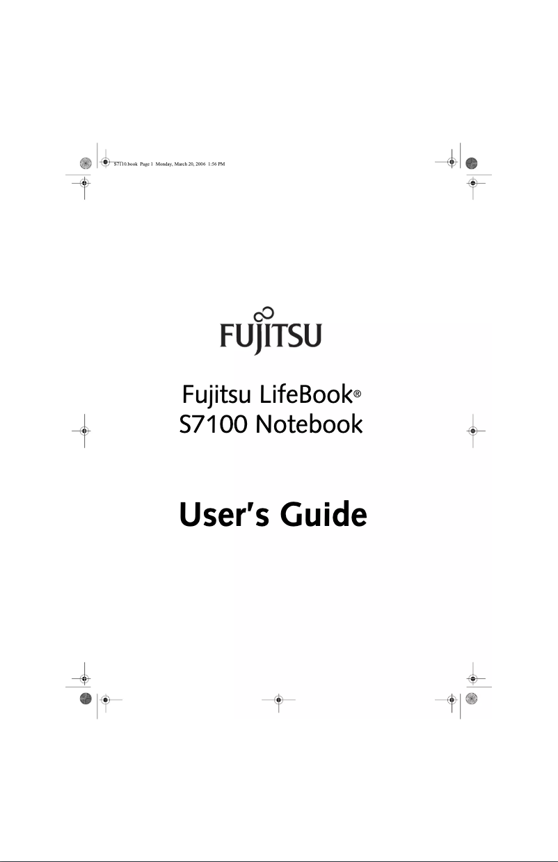 Page n°1 - Manuel utilisateur Fujitsu LifeBook S7110