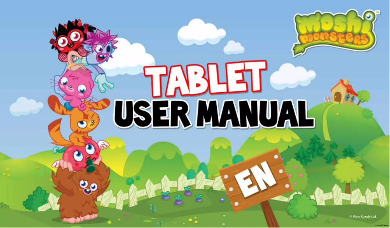 Image de la première page du manuel de l'appareil Moshi Monster Premium