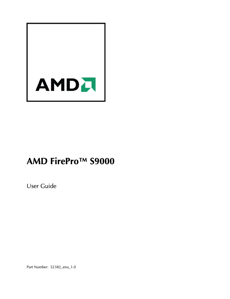 Page 1 de la notice Manuel utilisateur Dell AMD FirePro S9000 6GB GDDR5