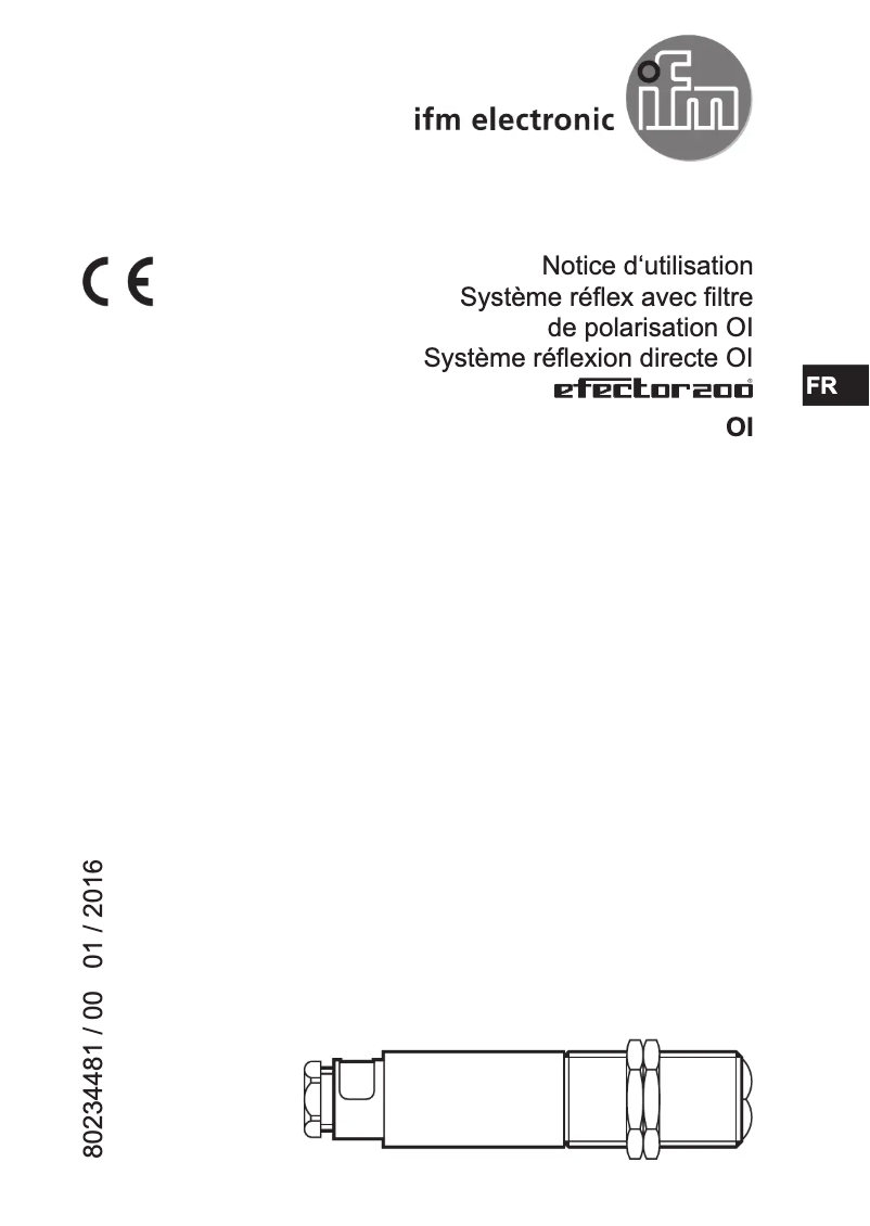 Image de la première page du manuel de l'appareil OI5005