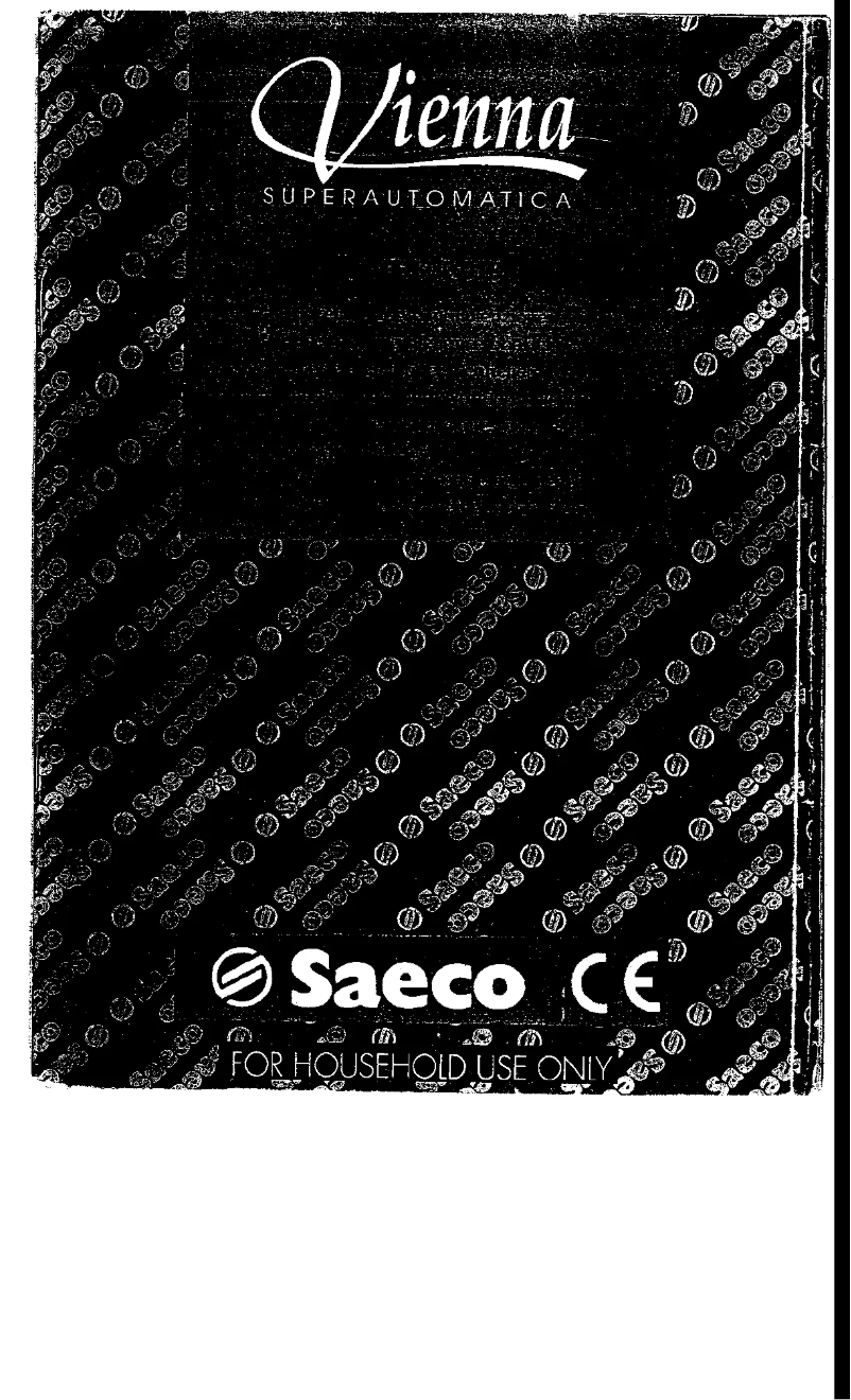 Page 1 of the manual User Manual Philips Saeco Vienna Black SUP 018