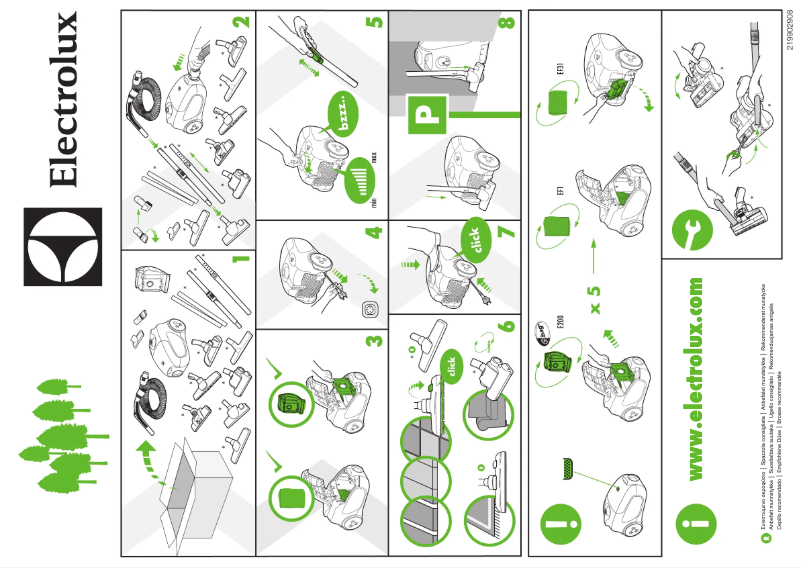 Image de la première page du manuel de l'appareil ZP4021N