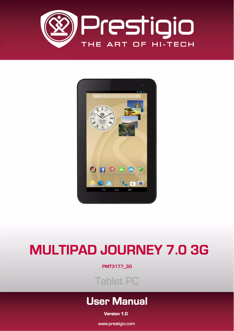 Page n°1 - Manuel utilisateur Prestigio MultiPad Journey 7.0 3G
