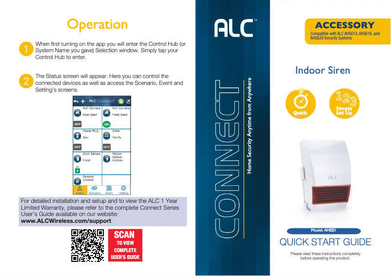 Image de la première page du manuel de l'appareil AHSS51