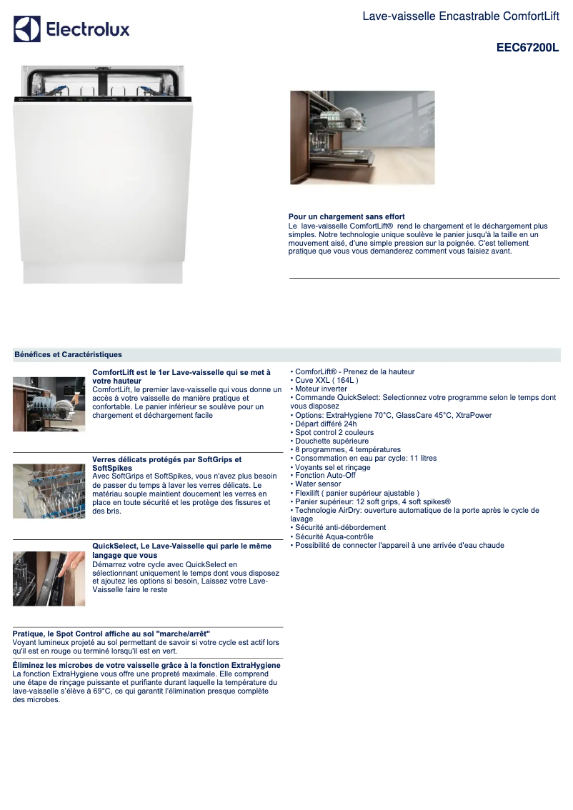 Image de la première page du manuel de l'appareil EEC67200L