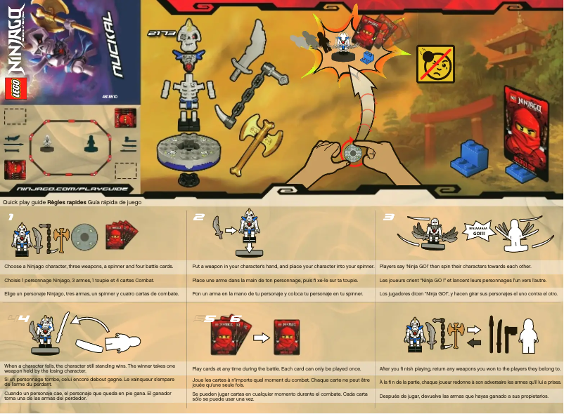 Página 1 del manual Manual de usuario Lego NINJAGO 2173