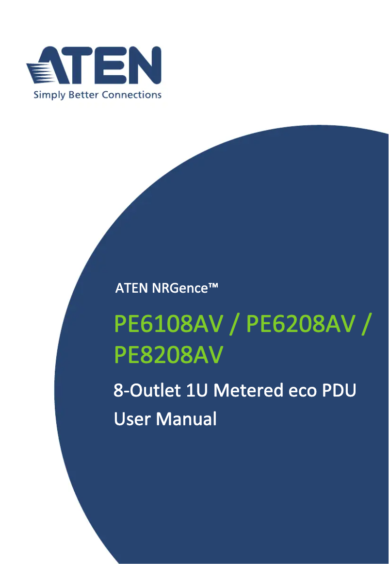 Page 1 de la notice Manuel utilisateur ATen NRGence PE6208AV